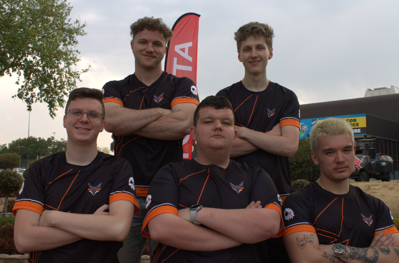 Left to right: .exe, Slash, aw3some, uDEADSHOT, TristanZA